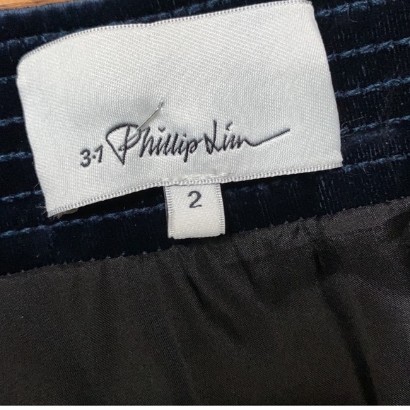 🎲PHILLIP LIM velvet & metallic mini skirt - Picture 7 of 14